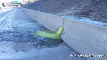 Mysterious green ooze on Michigan highway came from waste site whose owner is in prison