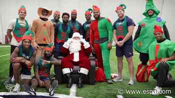 NFL players share the holiday spirit