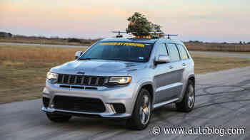 Hennessey Jeep Grand Cherokee Trackhawk takes a Christmas tree home at 181 mph