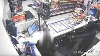 Police search for suspect in violent gas station robbery