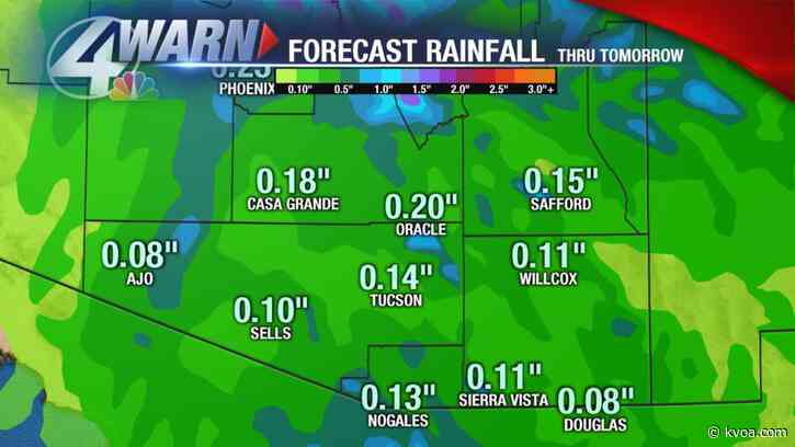 Isolated showers remain possible for Christmas