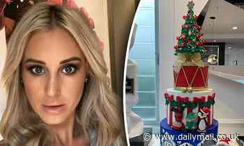 Inside Roxy Jacenko's VERY lavish Christmas: PR maven gets a stunning three-tier festive cake