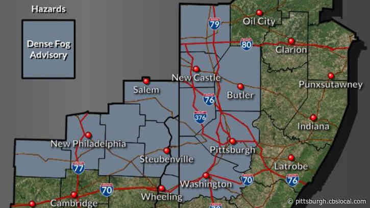 National Weather Service Issues Dense Fog Advisory For Parts Of Western Pennsylvania