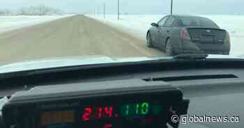 Car clocked at double the speed limit on Saskatchewan highway: RCMP
