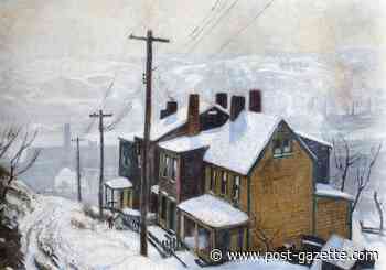 On a snowy 'Winter Morning,' Everett Warner captured a classic Pittsburgh scene