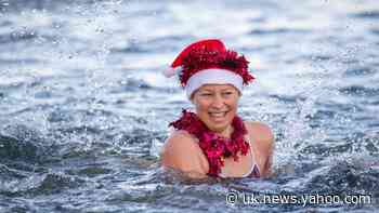 In Pictures: Santa thaws as hundreds brave Christmas Day swims