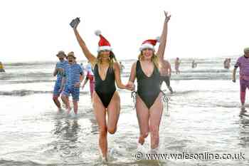 The most outrageous outfits as more than 1,000 take a dip at Porthcawl Christmas Day swim