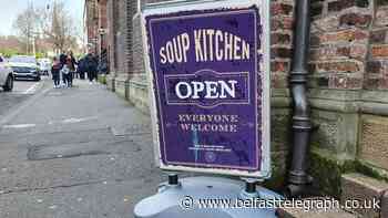 Soup kitchen serves up Christmas lunch to dozens in Belfast