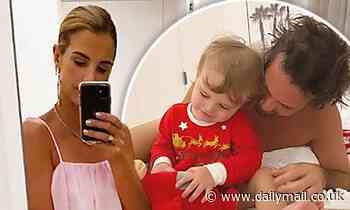 Vogue Williams shares snap of husband Spencer Matthews and son Theodore celebrating Christmas