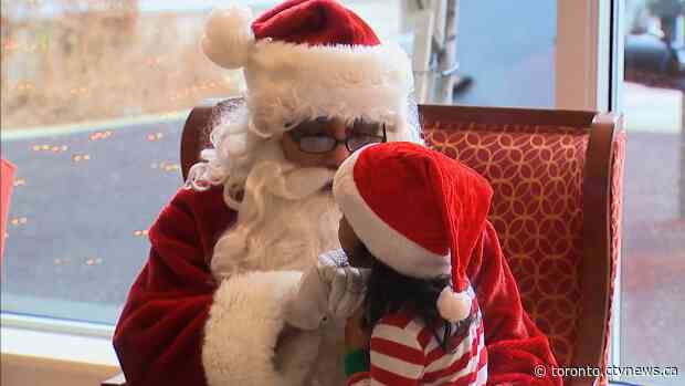 Seriously-ill children get a special visit from Santa Claus