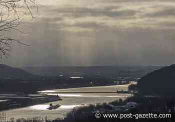 #EssentiallyPittsburgh: 'industrial beauty of broken reflections across the Mon...'