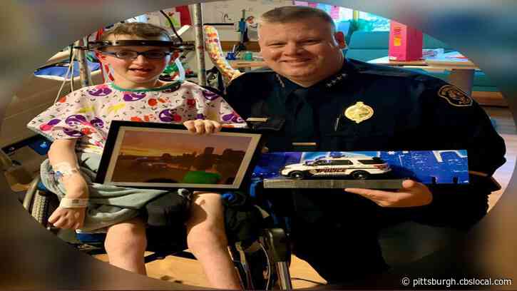 Pittsburgh Police Chief Visits Trooper Josh At Children’s Hospital On Christmas