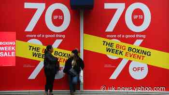 Bad weather deters Boxing Day shoppers with drop in footfall reported