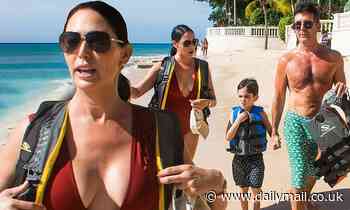 Lauren Silverman, Simon Cowell and Eric have Christmas jetski