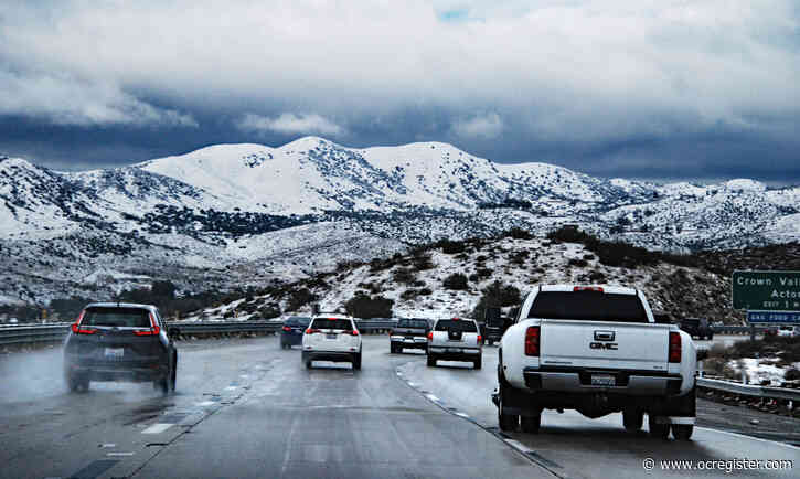 Photos: Snow in Southern California brings white Christmas a day late