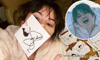 Selena Gomez spent Christmas signing nearly 10,000 copies of her upcoming album Rare for fans