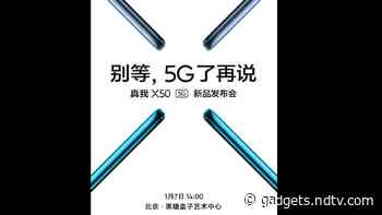 Realme X50 5G With Qualcomm Snapdragon 765G SoC to Launch on January 7, Company Announces
