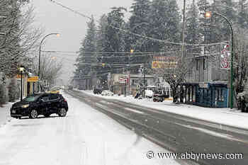 Snow finally arrives in Hope