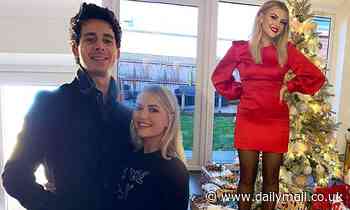 Coronation Street's Lucy Fallon flaunts curves in a red dress before cosying up to beau Tom Leech
