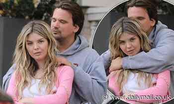 Rod Stewart's son Sean packs on the PDA with mystery girl as they snuggle up in Beverly Hills