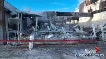 Businesses destroyed in Whitecourt fire