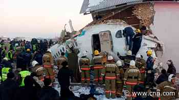 Kazakhstan flight with almost 100 onboard crashes, killing at least 12 people