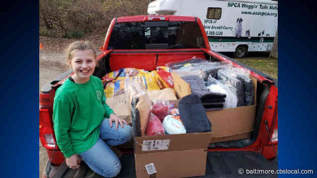 Little Girl Spreads The Gift Of Giving To Animals At The Anne Arundel Co. SPCA