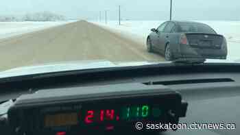 Driver caught going 214 km/h in 100 km/h zone: Sask. RCMP