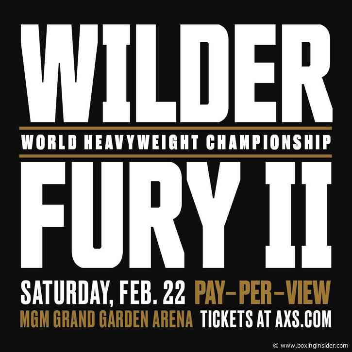 It’s On: Wilder Fury 2 Announced For February 22nd