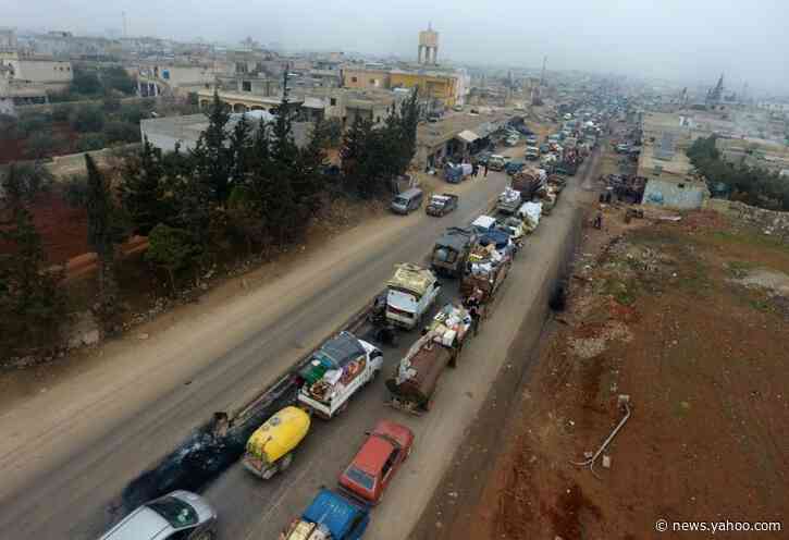 More than 235,000 flee intense bombing in NW Syria