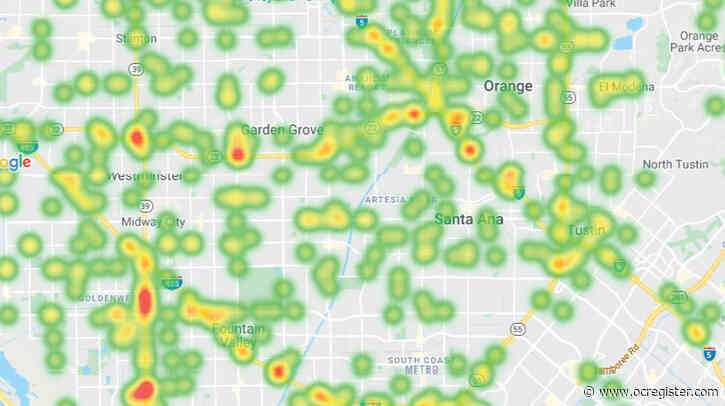 Here’s where all the alcohol-involved collisions in Orange County were in 2018