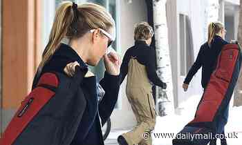 Gwyneth Paltrow loads up her truck before hitting the slopes with Moses, 13, in Aspen
