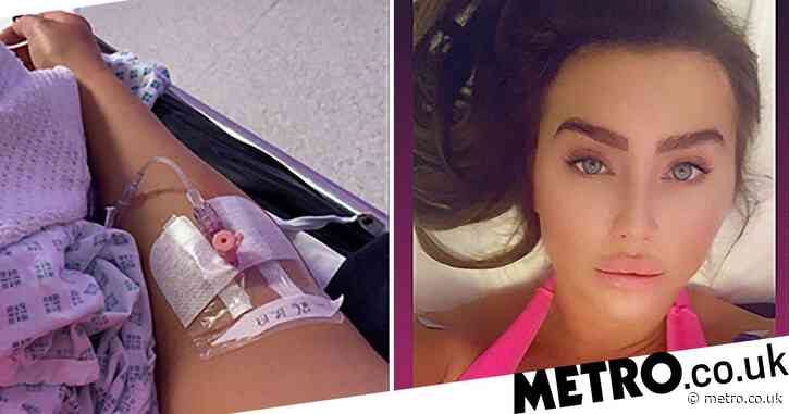 Lauren Goodger ‘resting’ as she leaves hospital following mystery illness