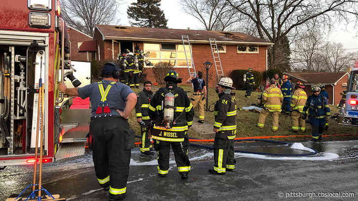 Crews Battle House Fire In Collier Township