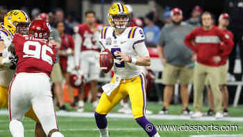 WATCH: LSU QB Joe Burrow makes another miracle throw before being leveled against Oklahoma