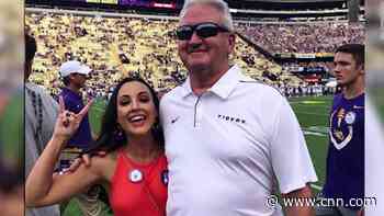 Coach seen leaving locker room with tears in his eyes