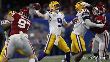 Joe Burrow throws 7 TDs, No. 1 LSU defeats No. 4 Oklahoma 63-28