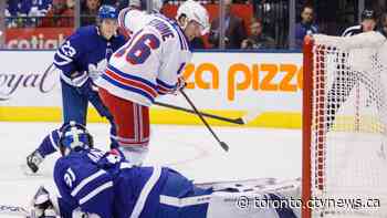 Tony DeAngelo scores in overtime, Rangers halt Leafs' win streak at six