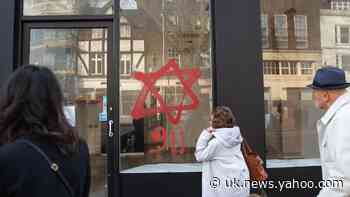 Anti-Semitic graffiti daubed on shop fronts condemned as ‘senseless’