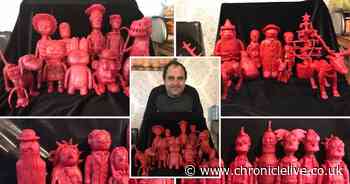 Man with autism sculpts incredible models from Babybel wax