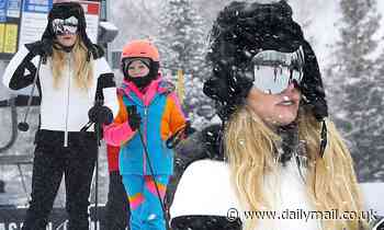 Jessica Simpson hits the slopes with Maxwell and brother-in-law Evan Ross during family Aspen trip