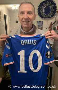 Cancer sufferer Noel Cullen's joy at receiving signed shirt from Rangers star Davis