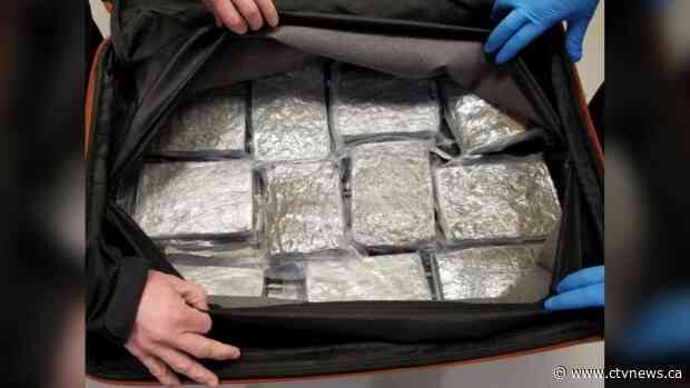 Canadians arrested at airport for allegedly trying to smuggle 18 kilograms of marijuana