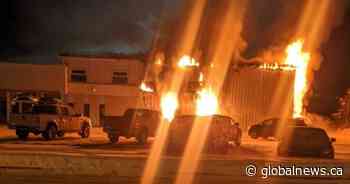 Fire breaks out at Edson Honda dealership west of Edmonton