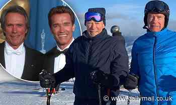 Arnold Schwarzenegger labels himself and Clint Eastwood an 'iconic duo' as he shares vacation pic