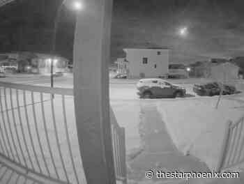 Doorbell camera captures meteor streaking across Saskatoon sky