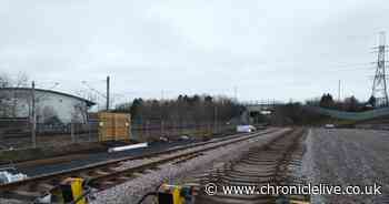 New temporary Metro train depot in North Tyneside is starting to take shape