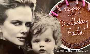 Nicole Kidman shares throwback snap as she and Keith Urban celebrate daughter Faith's ninth birthday