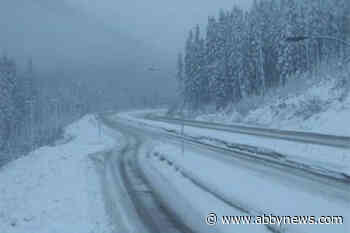 Heavy snowfall warning for Coquihalla Highway