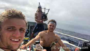 Brothers rowing Atlantic will celebrate New Year with whisky and bagpipe solo